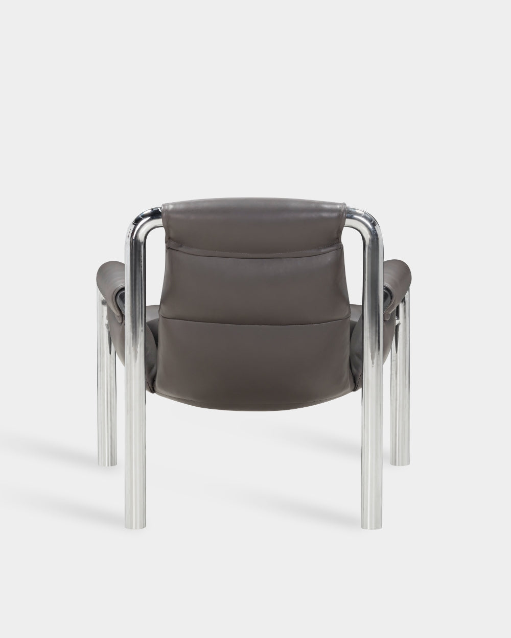 Atli Lounge Chair - Chrome - Graphite Parma Leather