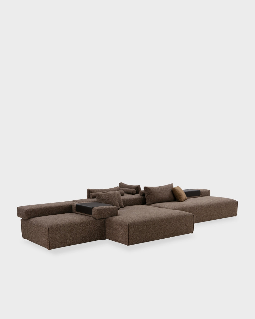 Cinder Block V1 Sofa - Dark Brown-Bosa 06
