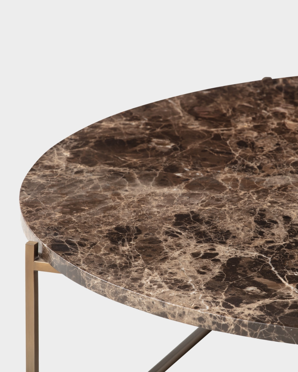 Circle Coffee Table - Dark Emperador Marble