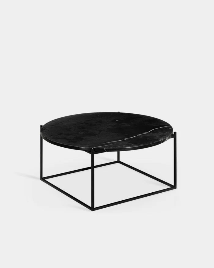 Circle Coffee Table - Nero Marquina Marble - Medium