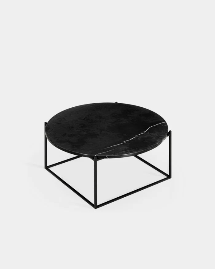 Circle Coffee Table - Nero Marquina Marble - Medium