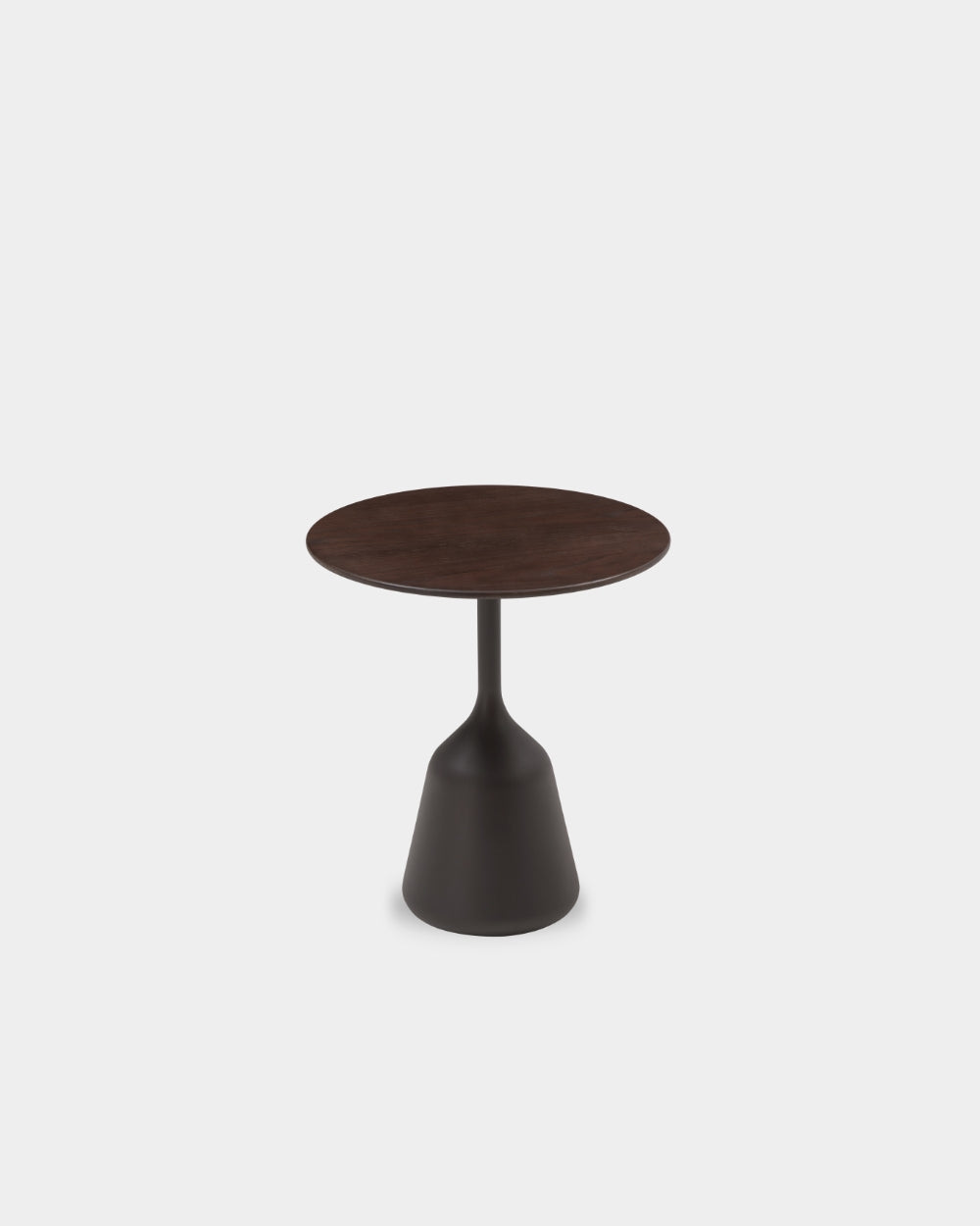 Coin Side Table - High - Dark Brown