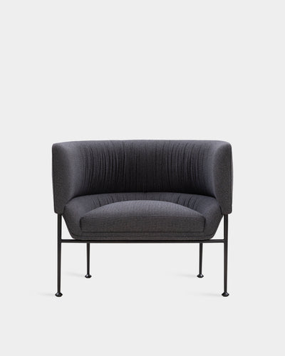 Collar Large Lounge Chair - Charcoal Black-Blend 2701
