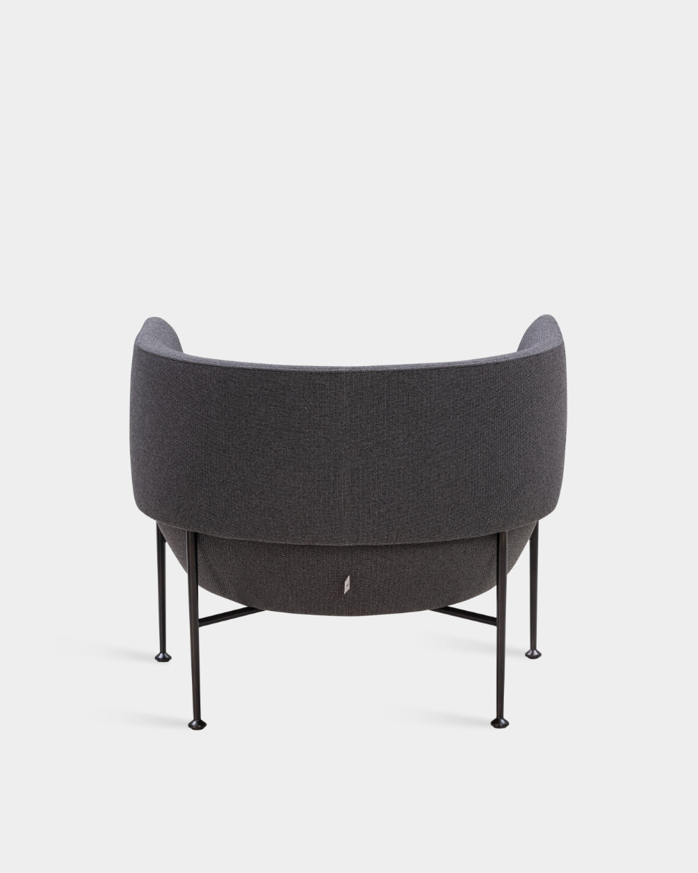 Collar Large Lounge Chair - Charcoal Black-Blend 2701