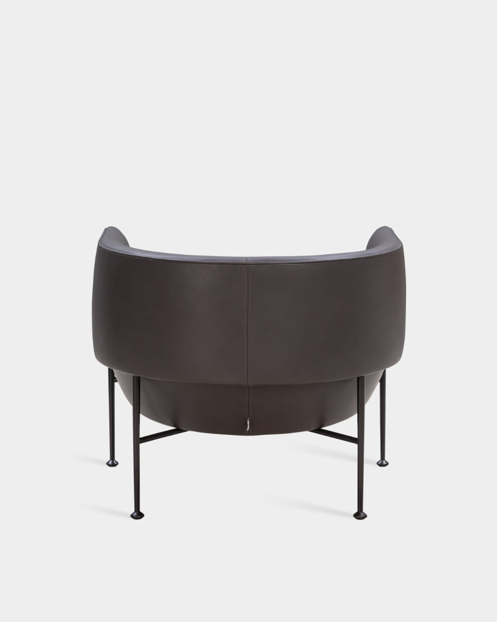 Collar Large Lounge Chair - Graphite Parma Leather