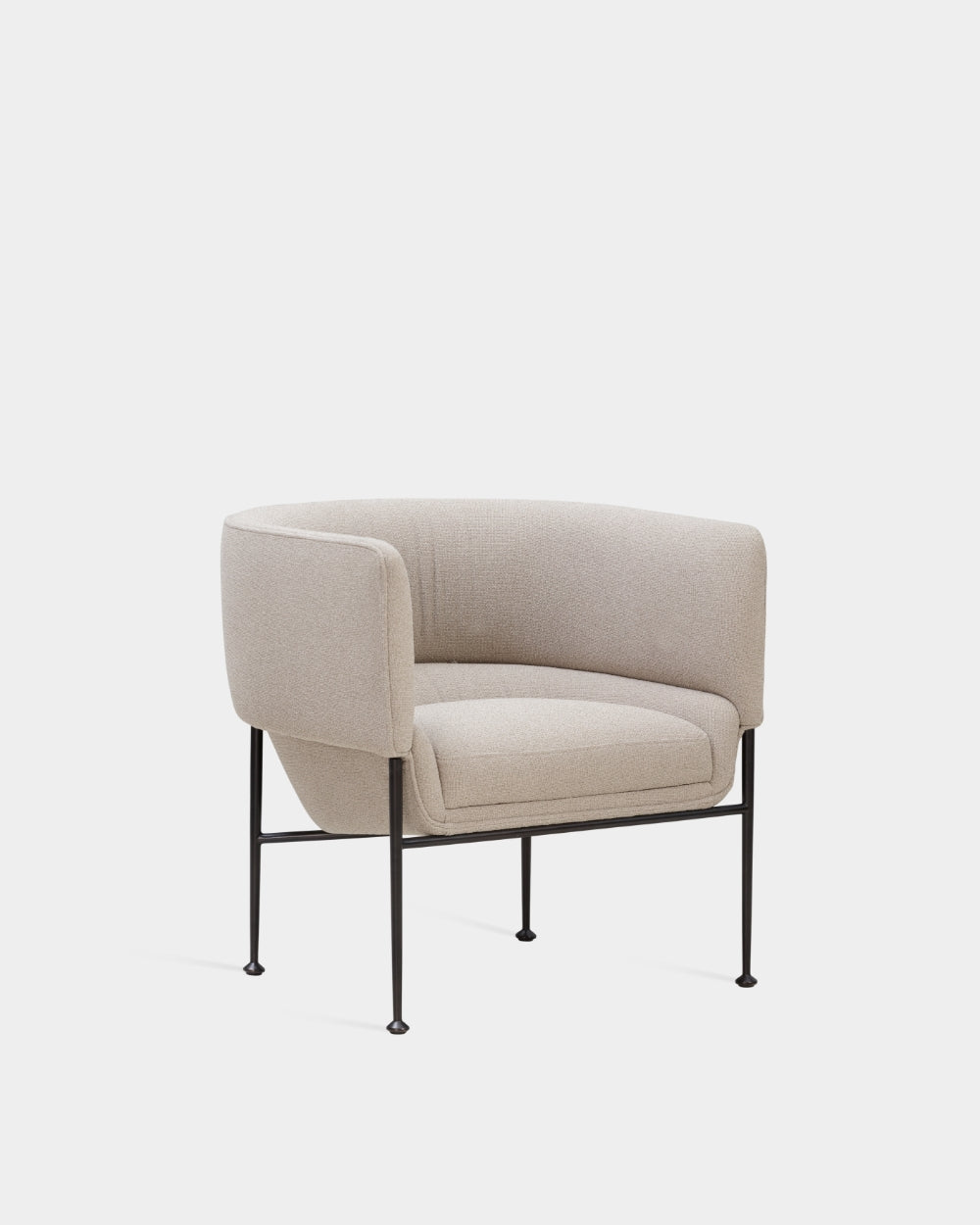 Collar Medium Lounge Chair - Light Brown-Grain 61253