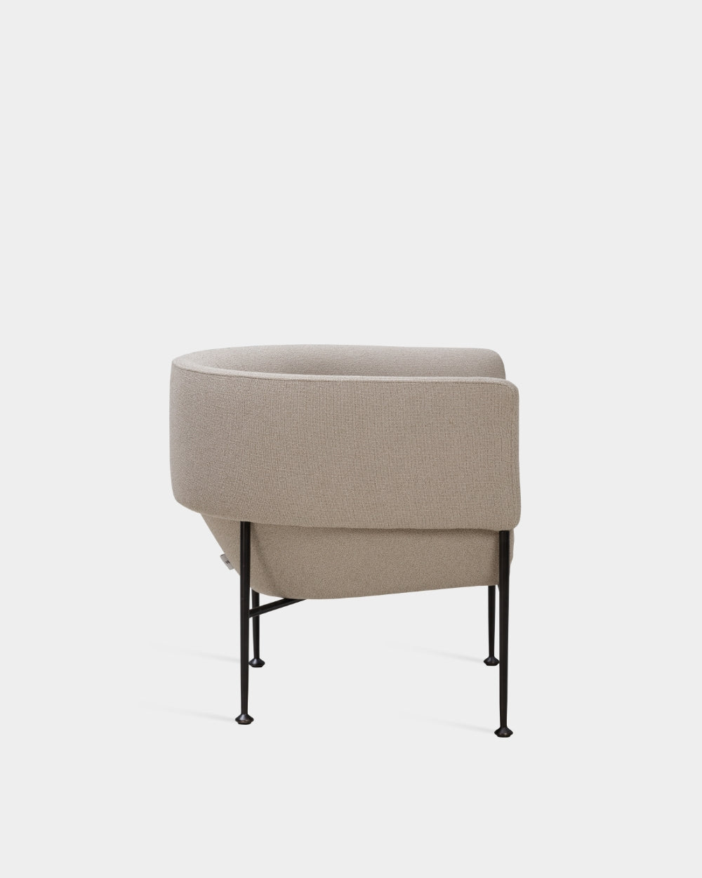 Collar Medium Lounge Chair - Light Brown-Grain 61253