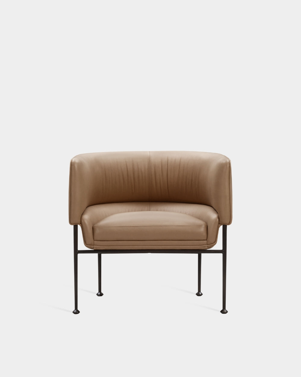 Collar Medium Lounge Chair - Macchiato Parma Leather