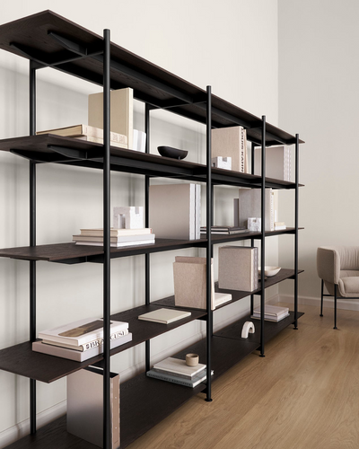 Formal Shelving Configuration 12 - Dark Brown