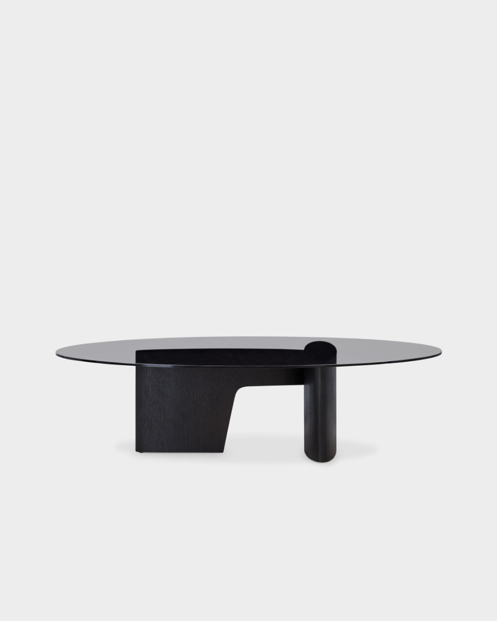 Glyph Oval Coffee Table - Black