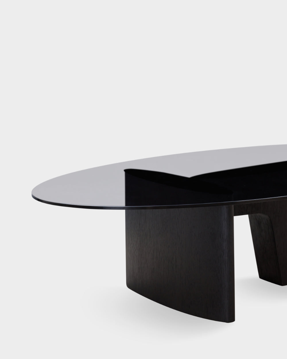 Glyph Oval Coffee Table - Black