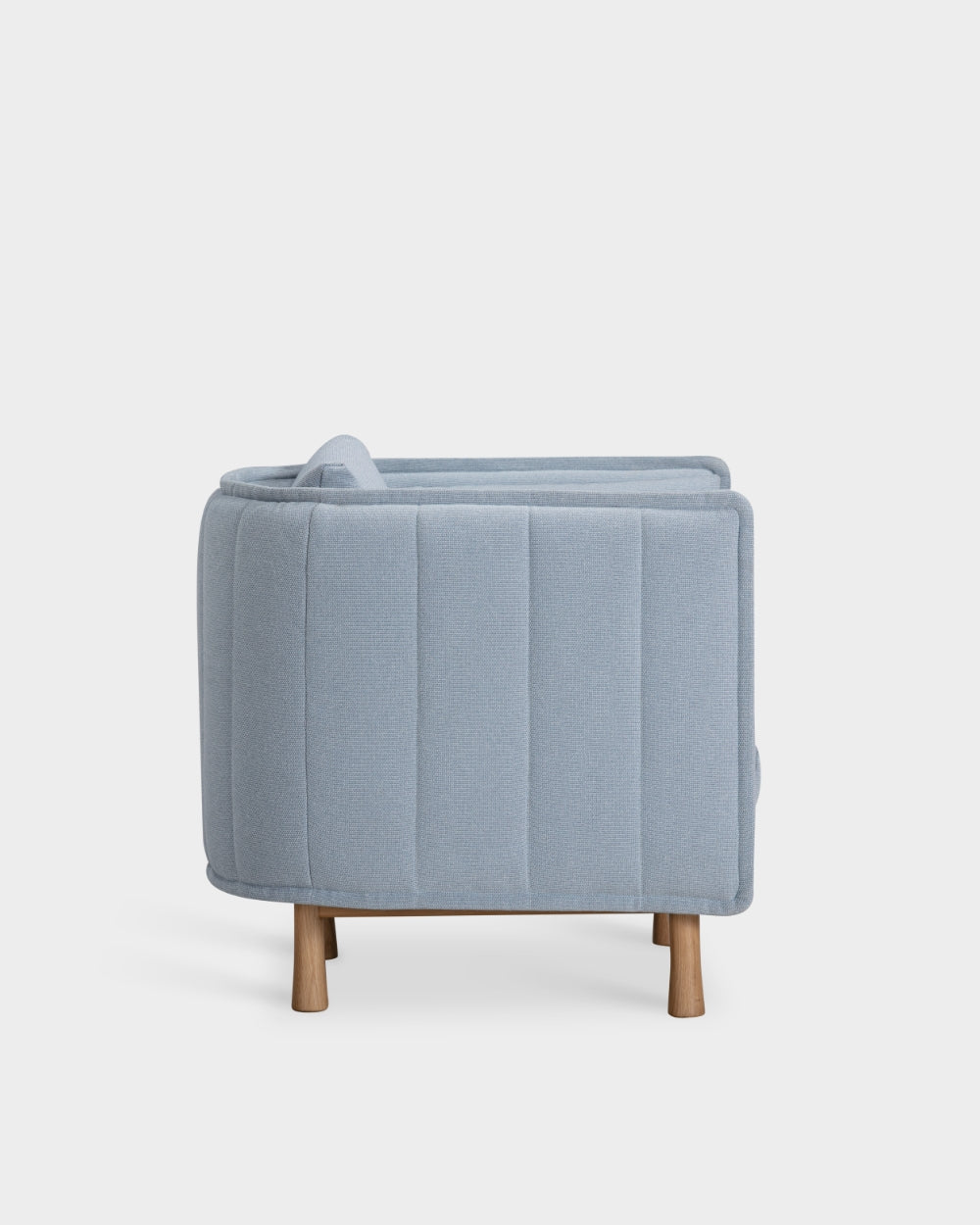 Kite Club Arm Chair - Dark Brown - Baby Blue-Cyber 2401