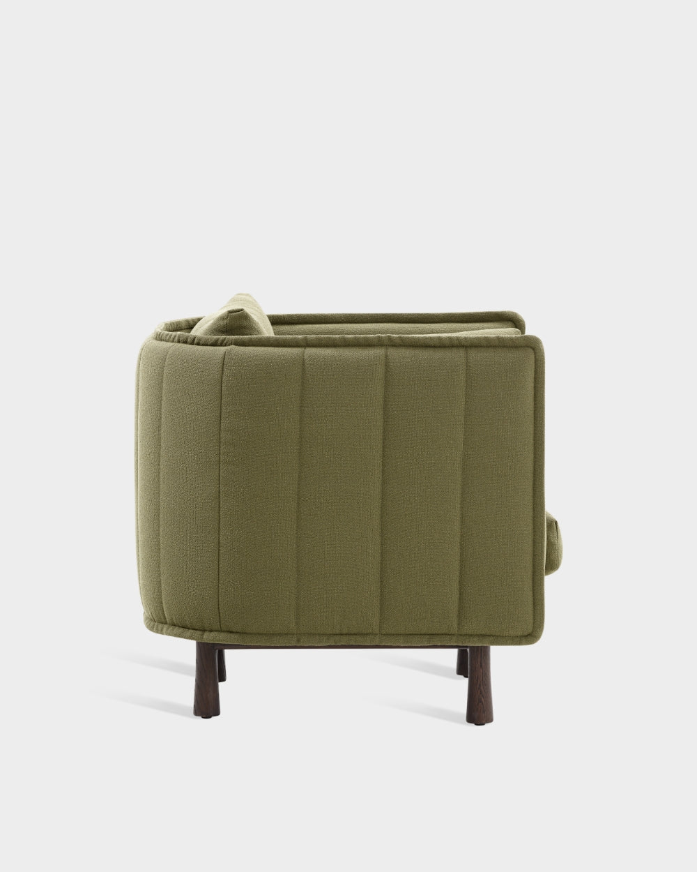 Kite Club Arm Chair - Dark Brown - Mustard Moss-Grain 68243