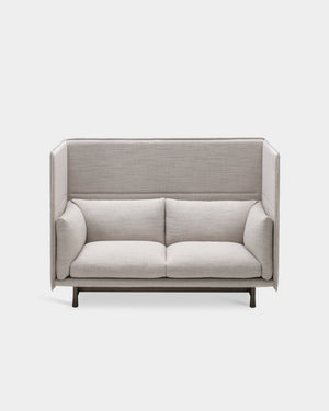 Kite High Back 2 Seater Sofa - Grey-Tivoli 02