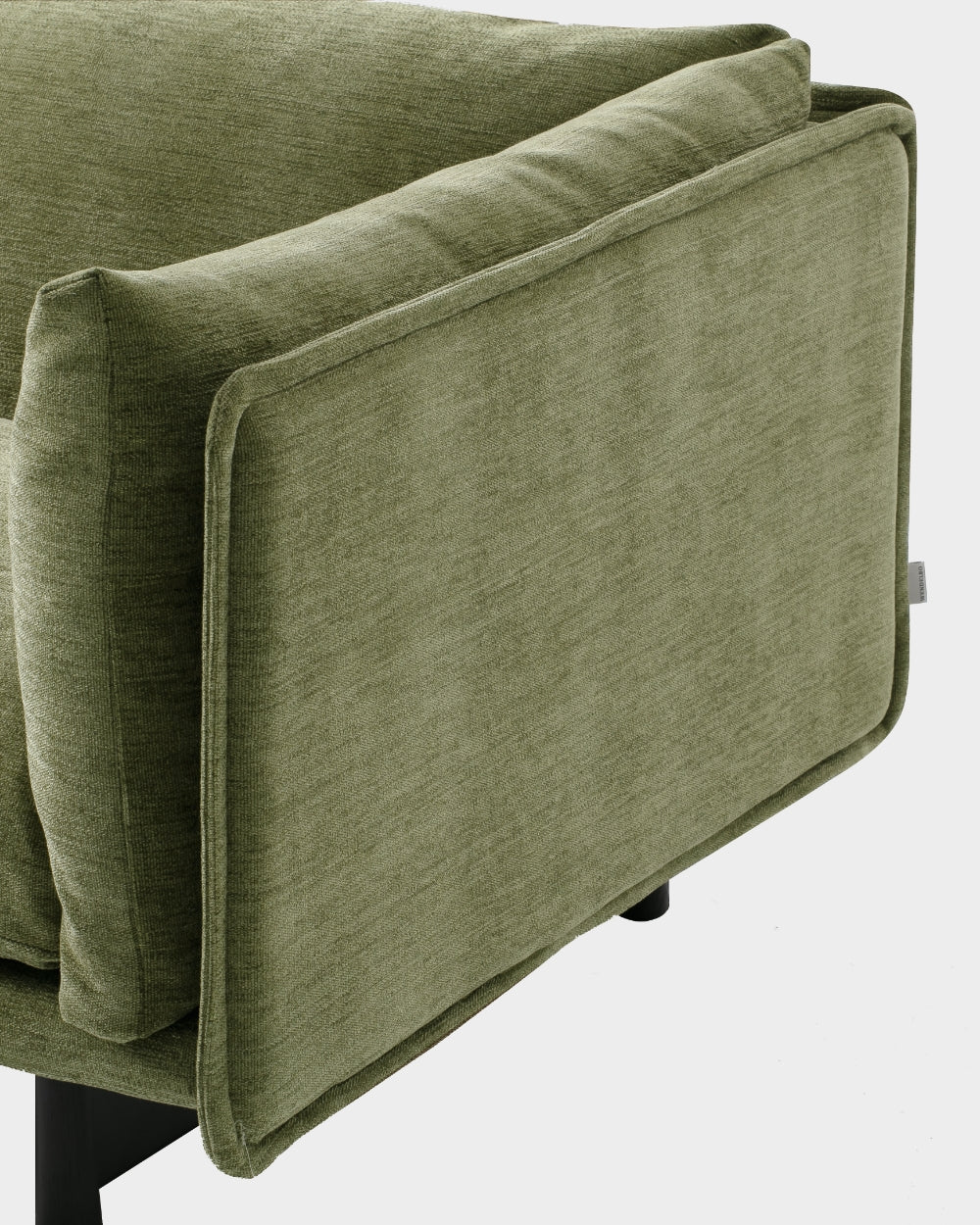 Kite 2.5 Seater Sofa - Black - Pistachio-Roco 06