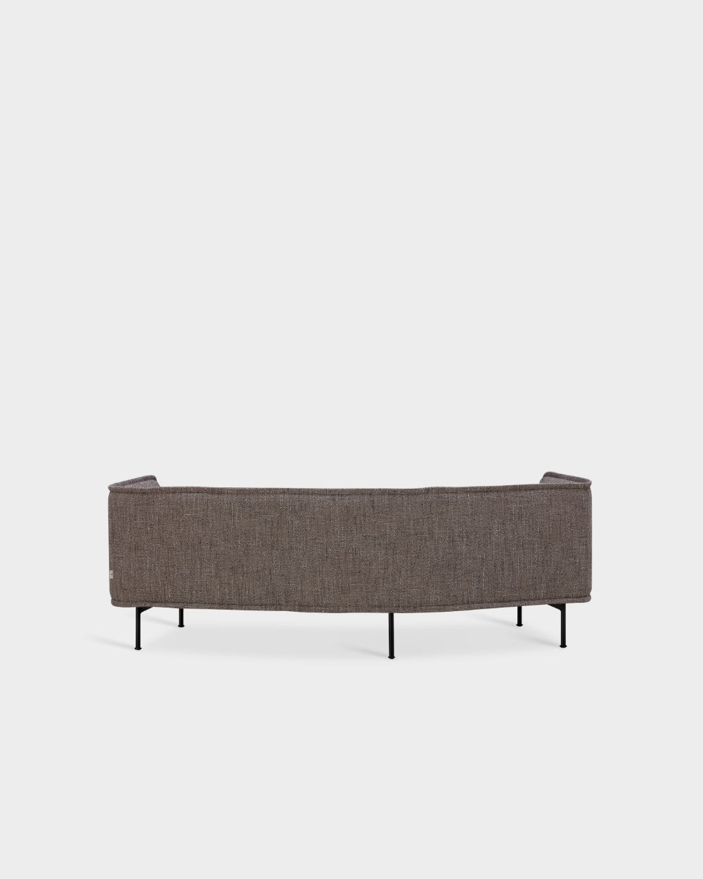 Lilin Curved 2.5 Seater Sofa - Grey-Alma 04