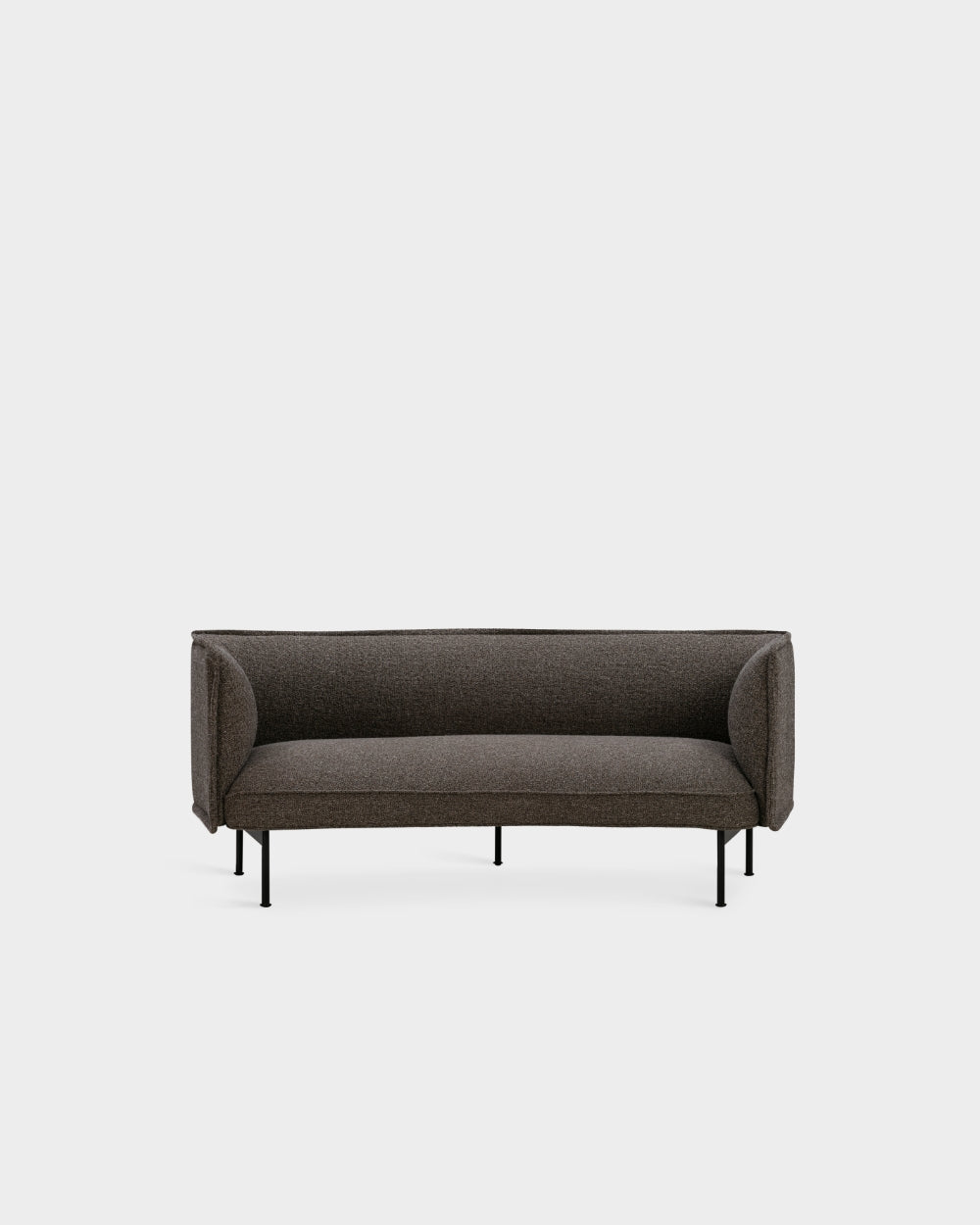 Lilin Curved 2.5 Seater Sofa - Brown-Bosa 08