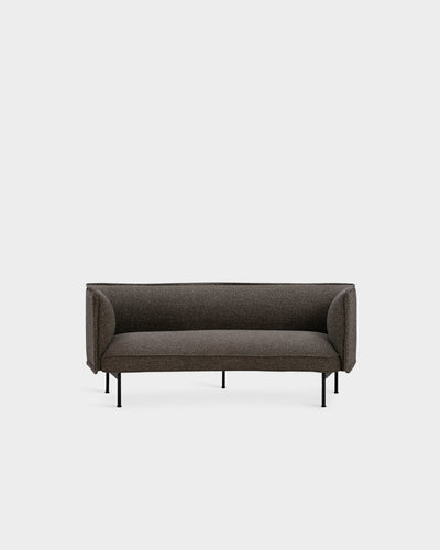 Lilin Curved 2.5 Seater Sofa - Brown-Bosa 08