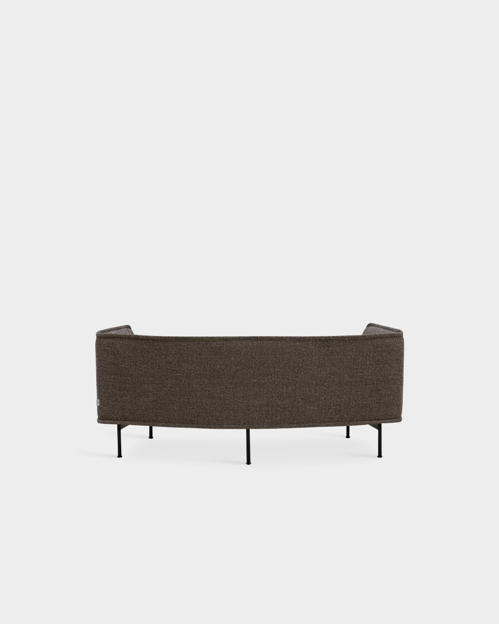 Lilin Curved 2.5 Seater Sofa - Brown-Bosa 08