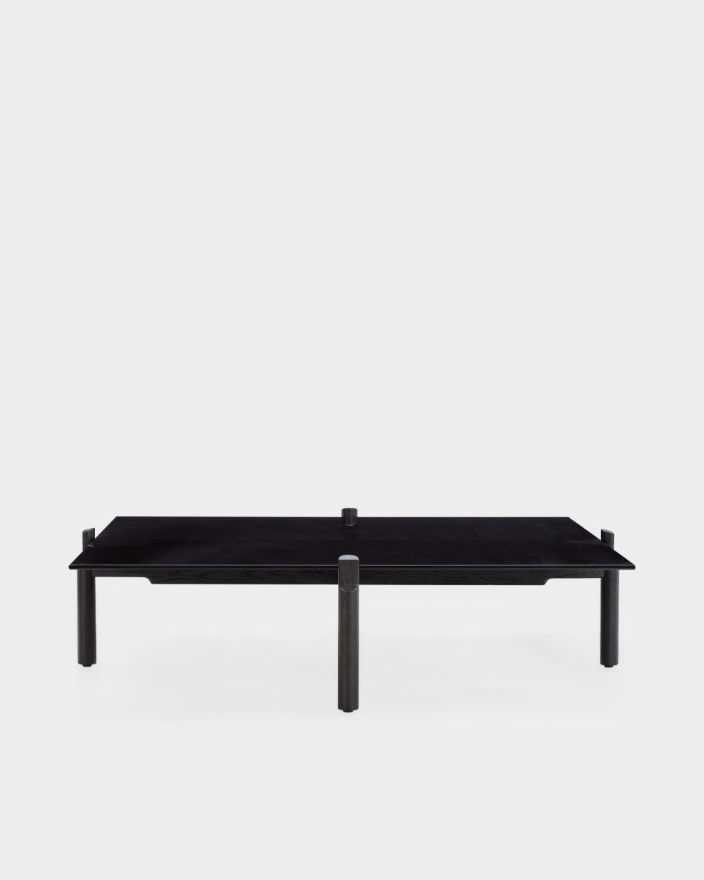 Notch Rectangular Coffee Table - Large - Black
