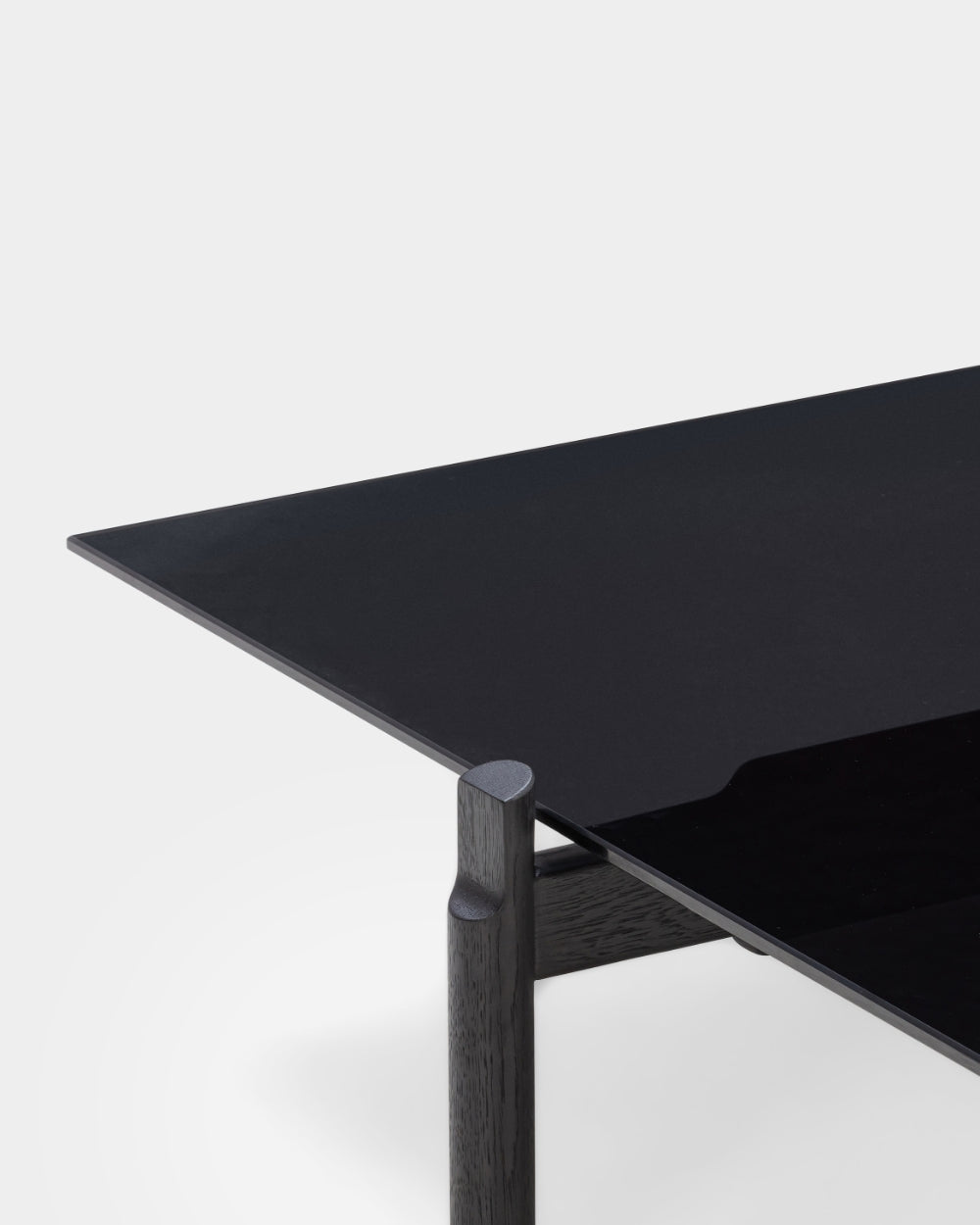 Notch Rectangular Coffee Table - Large - Black
