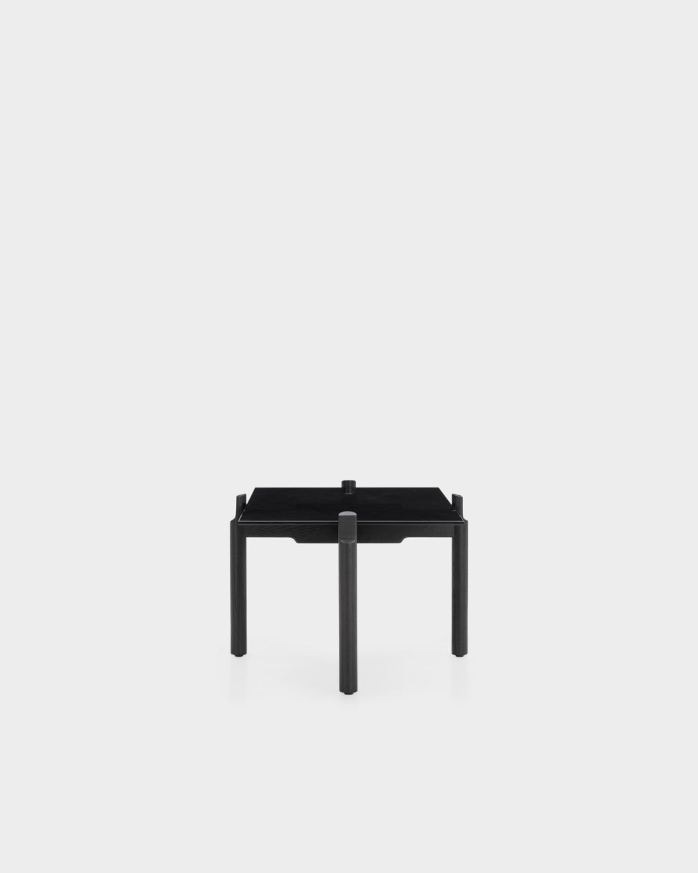 Notch Rectangular Coffee Table - Medium - Black