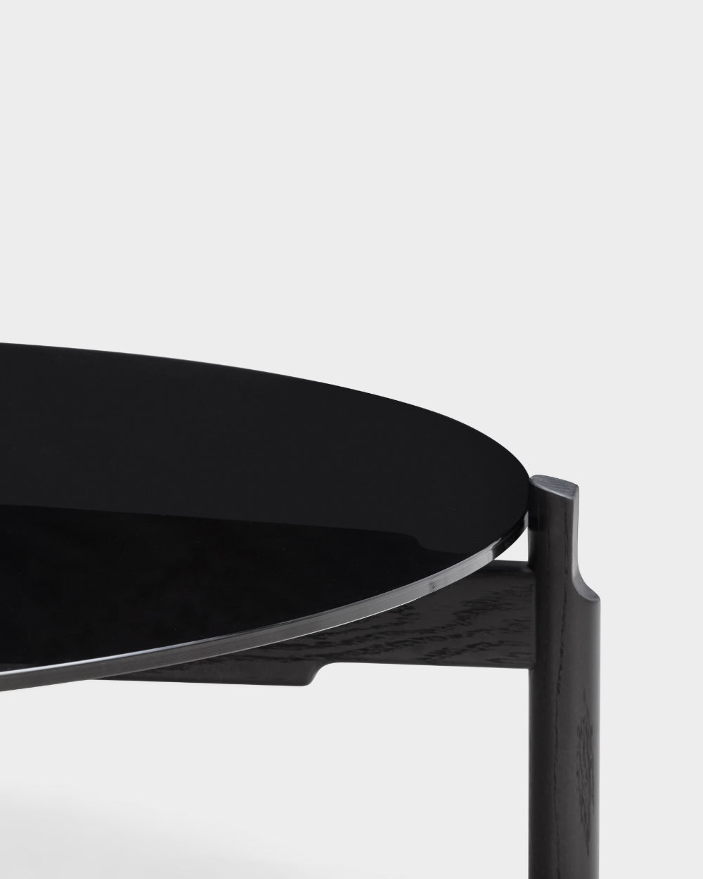Notch Round Coffee Table - Large - Black