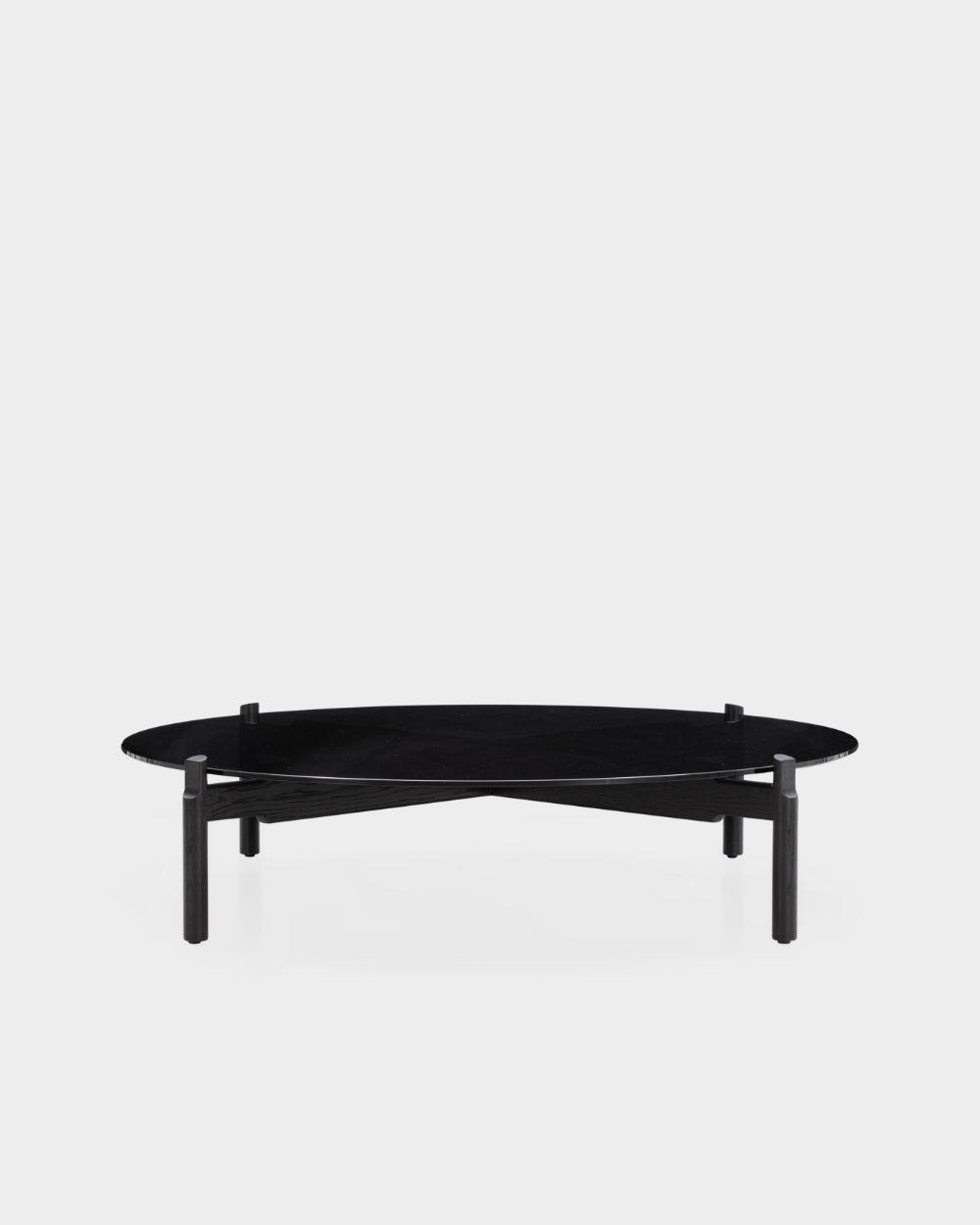Notch Round Coffee Table - Extra Large - Black