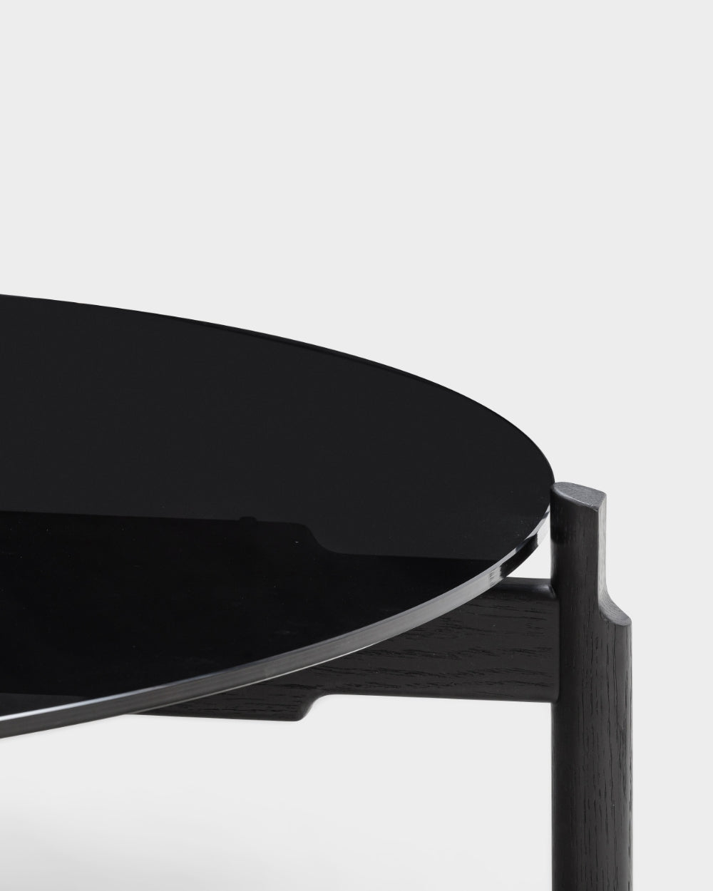 Notch Round Coffee Table - Extra Large - Black