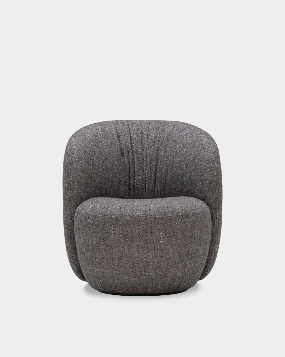 Ovata Swivel Small Lounge Chair - Grey-Alma 04
