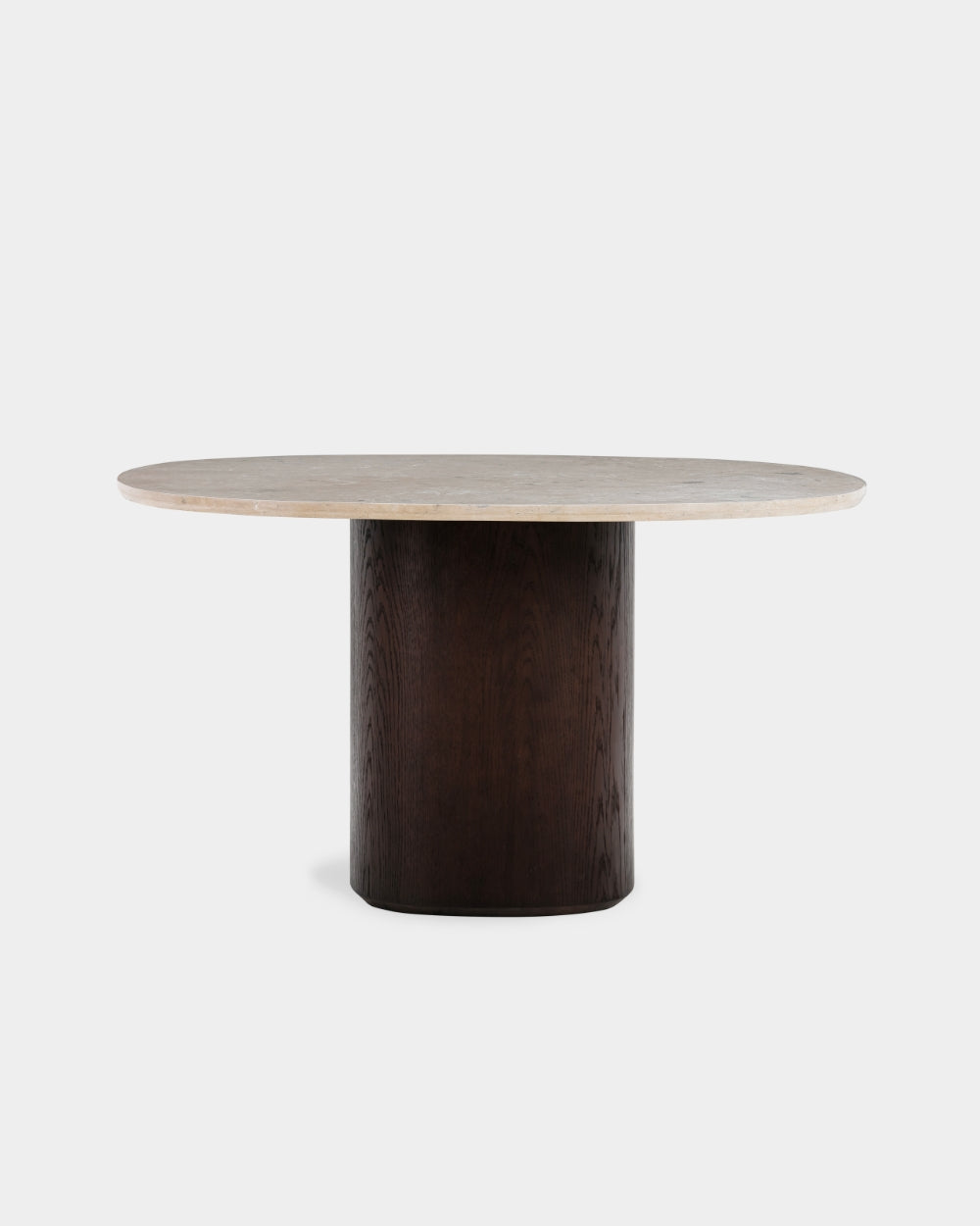 Ovata Dining Table - Brown - Jura Grey Limestone