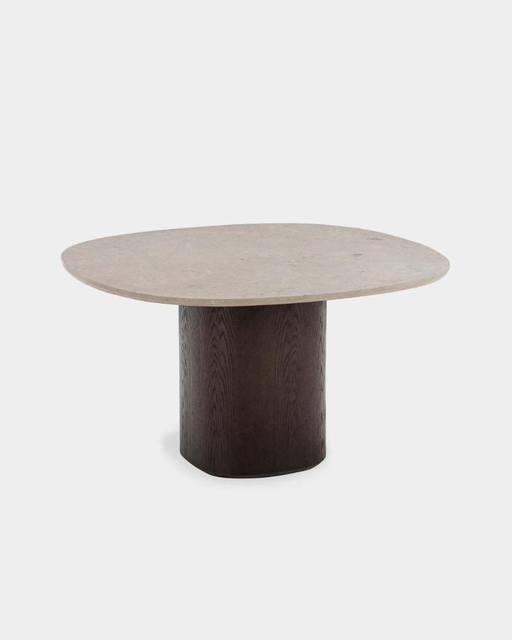 Ovata Dining Table - Brown - Jura Grey Limestone