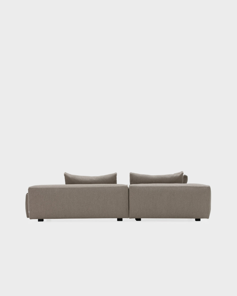 Pontone V1 Sofa - Left Facing Chaise - Light Brown Boucle-Cuddle 04