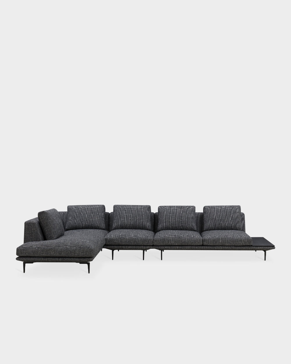 Surface V4 L Shape Sofa - Dark Grey-Alma 08
