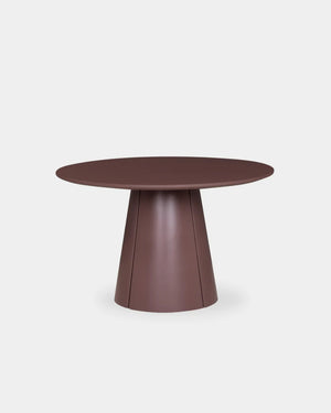 Trim Round Dining Table - 1200mm - Burgundy