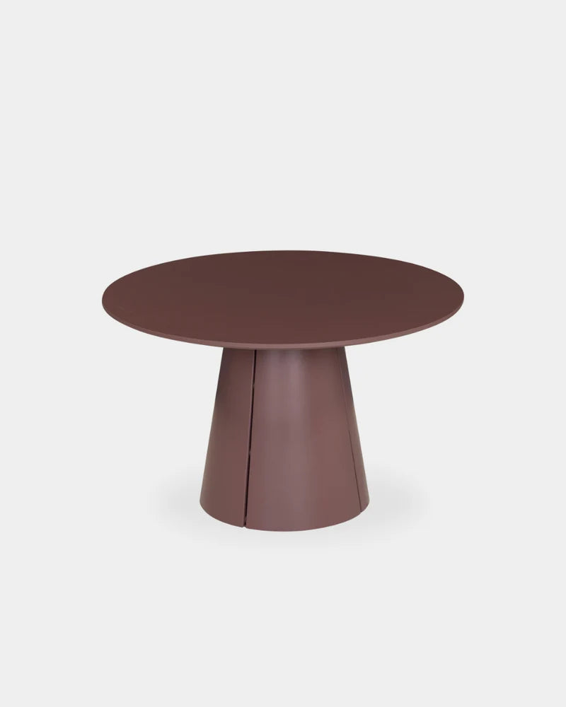 Trim Round Dining Table - 1200mm - Burgundy
