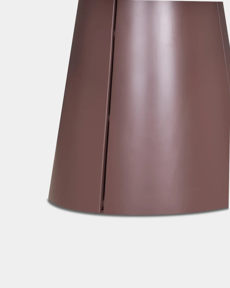 Trim Round Dining Table - 1200mm - Burgundy