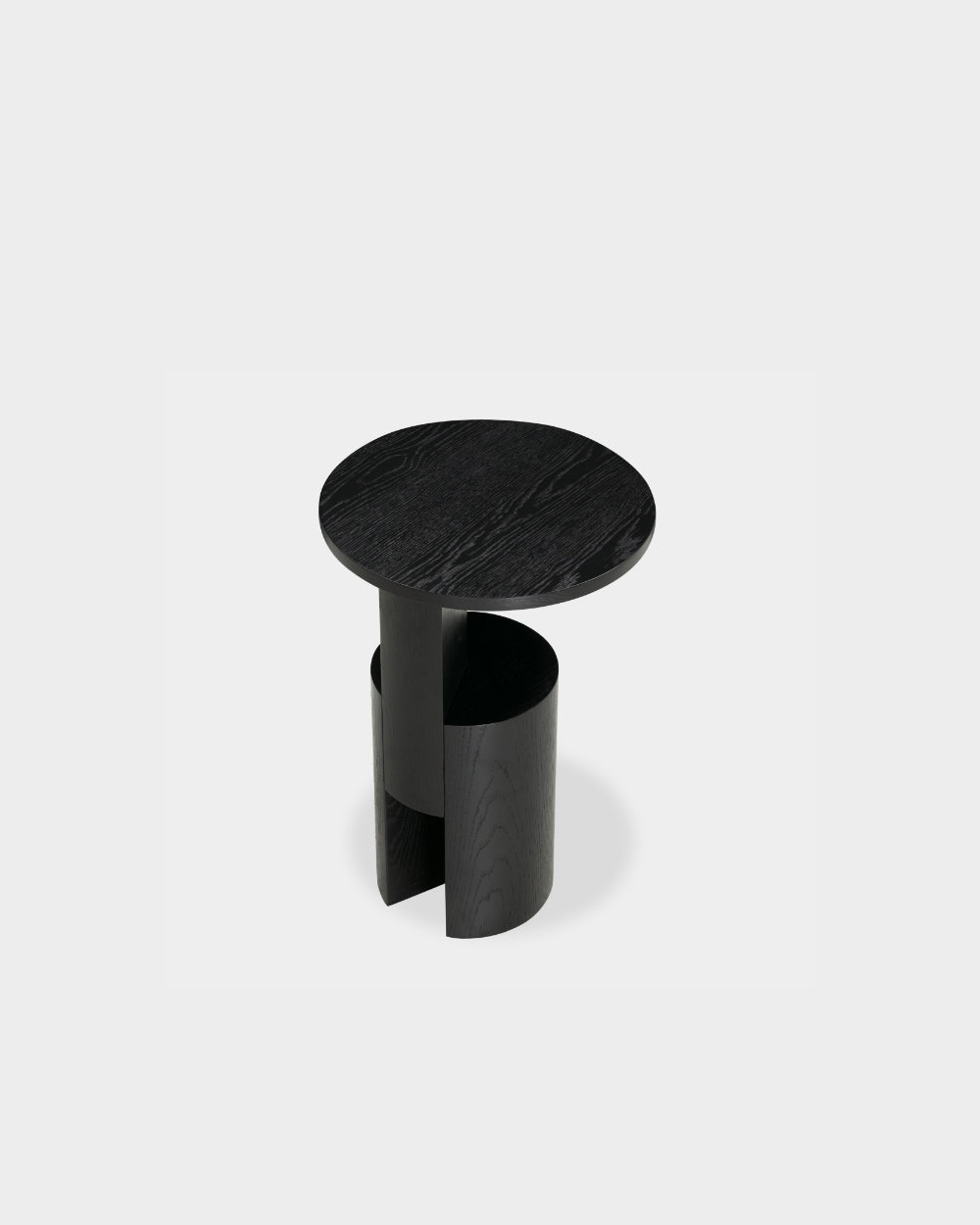 Wedge Side Table - High - Black